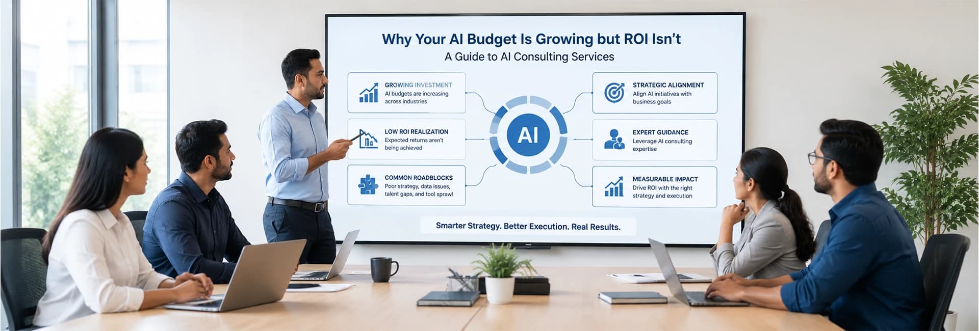 Why your AI budget is growing but ROI isn't: A guide to AI consulting services