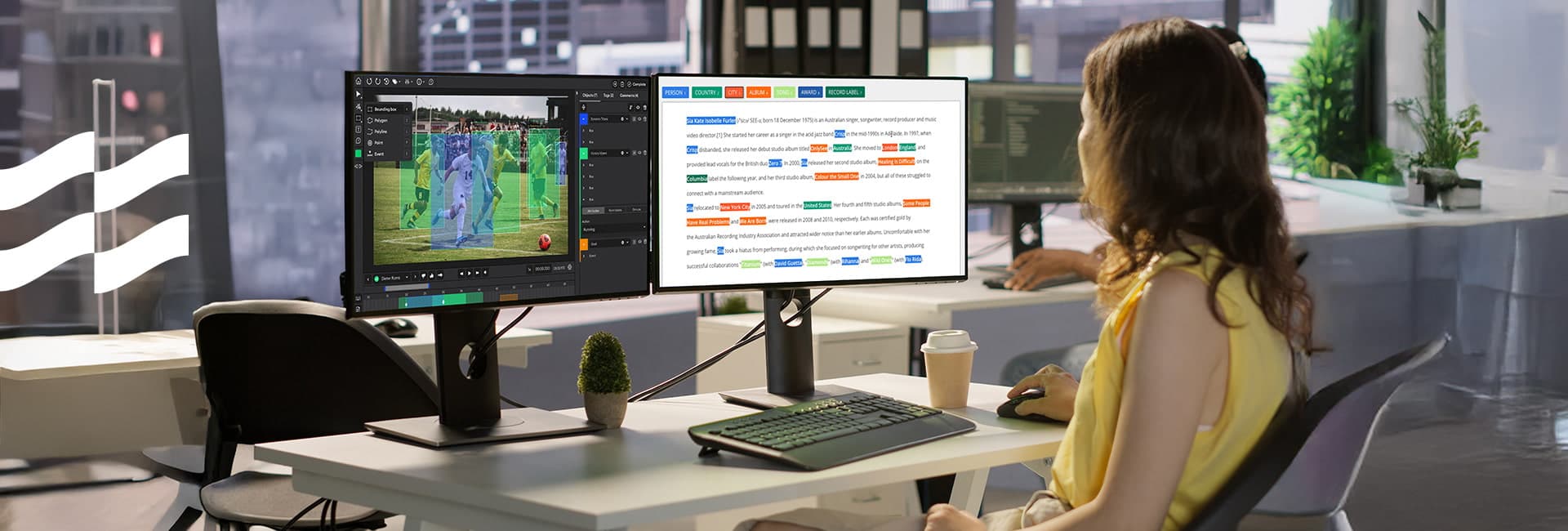 Which companies offer text and video annotation services for AI projects?