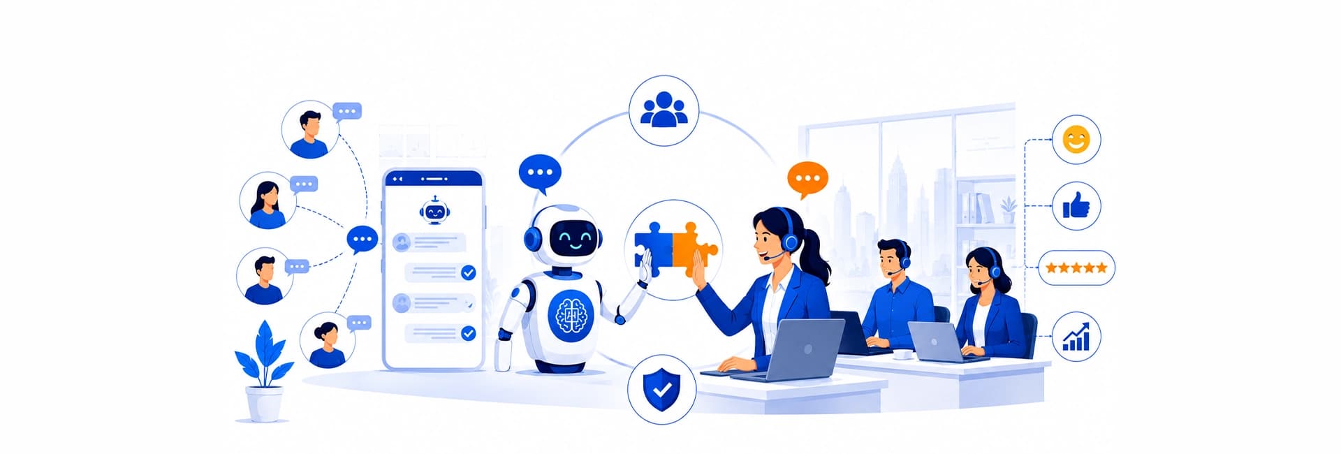 The future of customer support: Why businesses need both AI and human agents